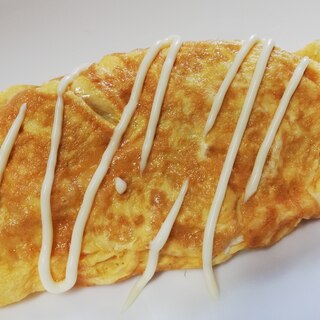 生おからと鯖缶、トマト缶のオムライス風